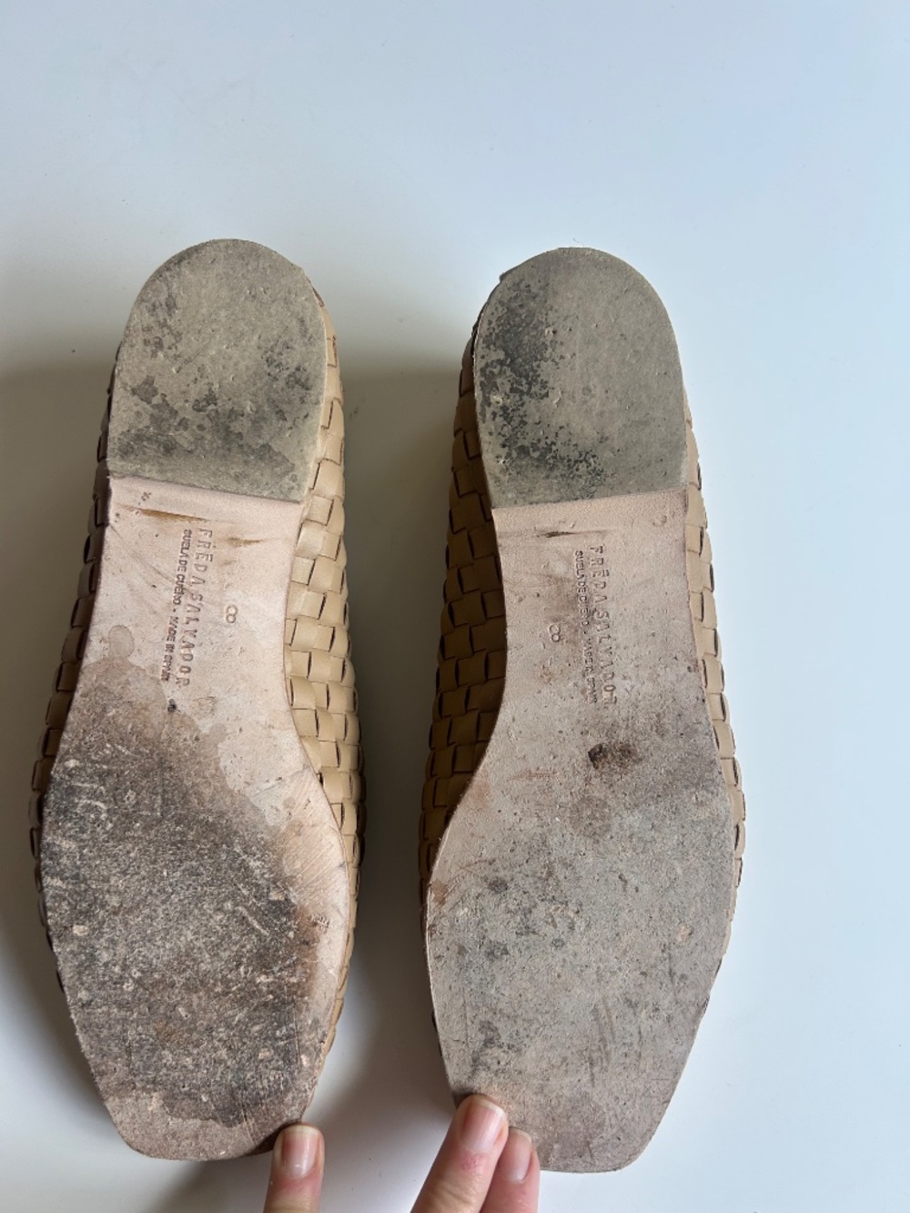 Freda Salvador Woven Leather Flats- Jada- Size 8 - Picture 3 of 3